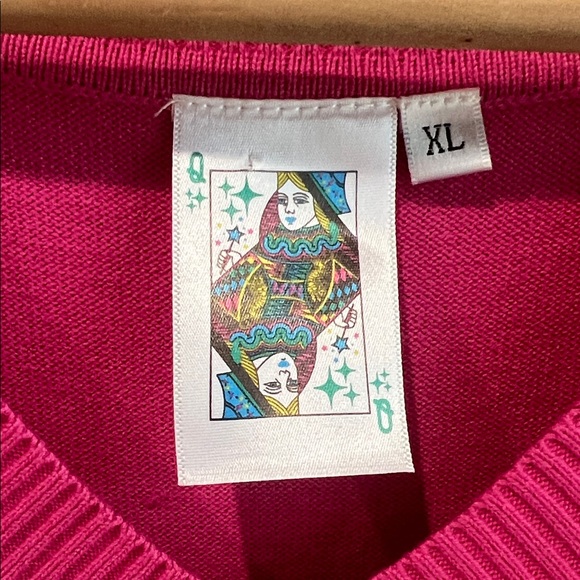 'Queen of Sports' Feather Sweater Tank - Picture 2 of 5